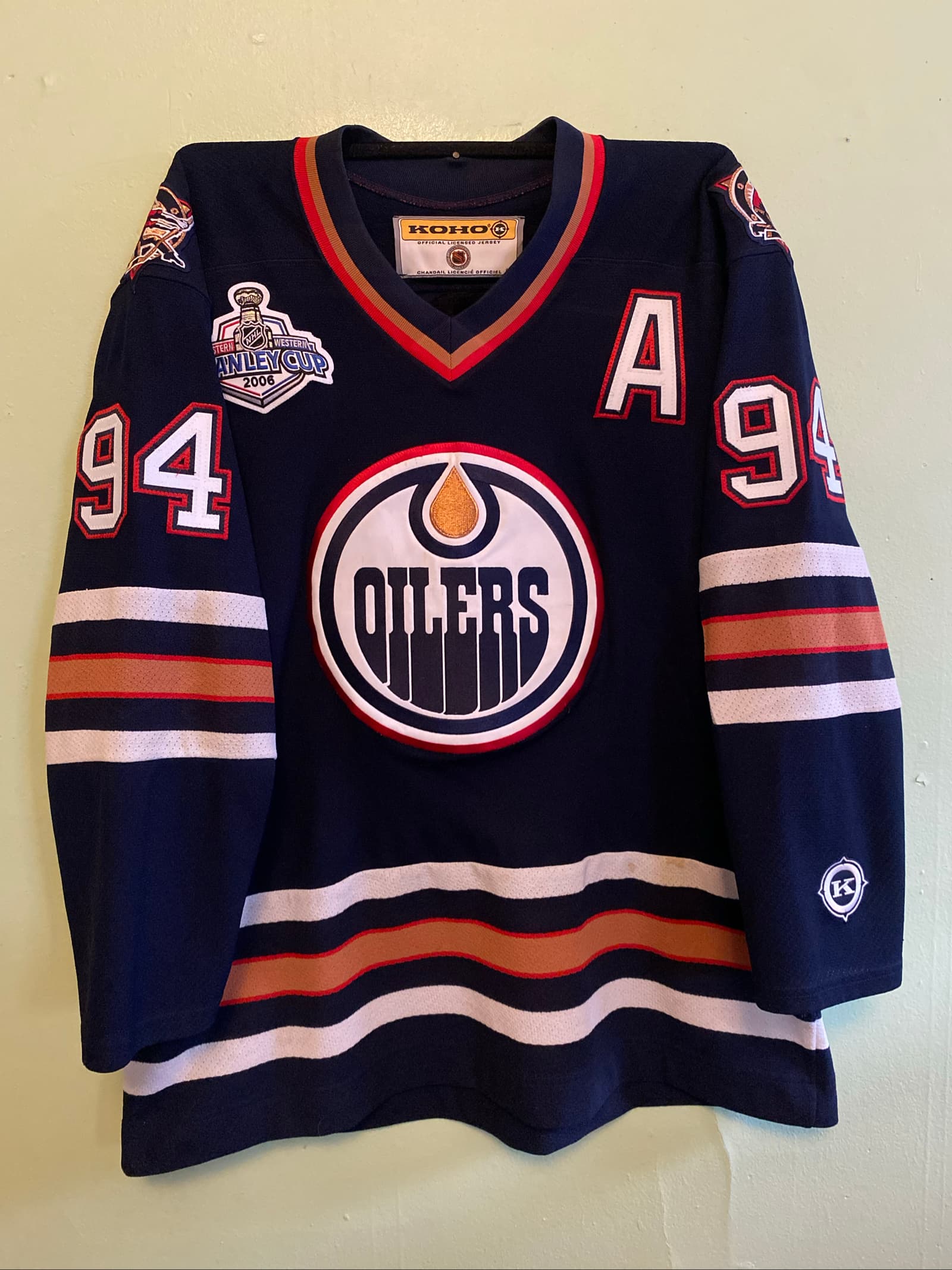 Edmonton Oilers 2006 Ryan Smyth Koho NHL Jersey - Western Conference Finals Patch