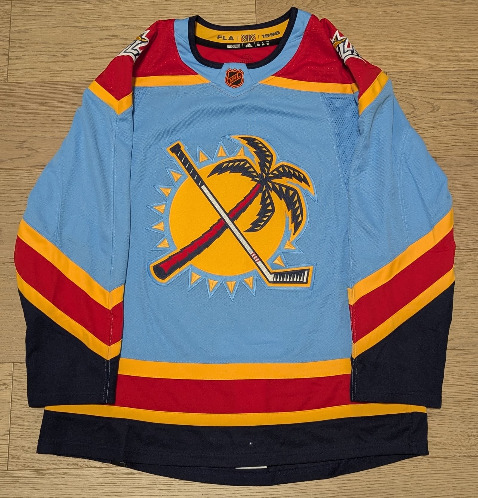 Florida Panthers Reverse Retro 2.0 Adidas Primegreen Jersey - Size 50