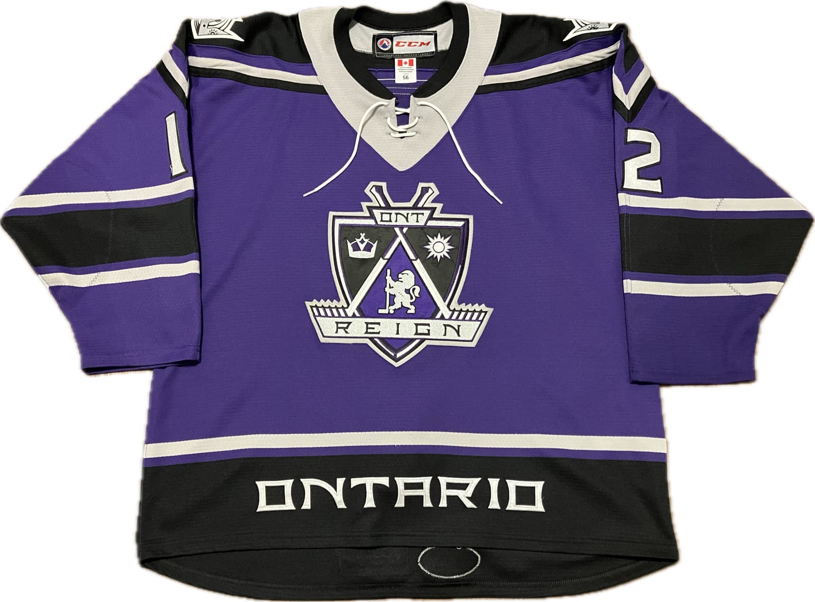 Ontario Reign Nikita Scherbak CCM Authentic AHL Hockey Jersey Size 56