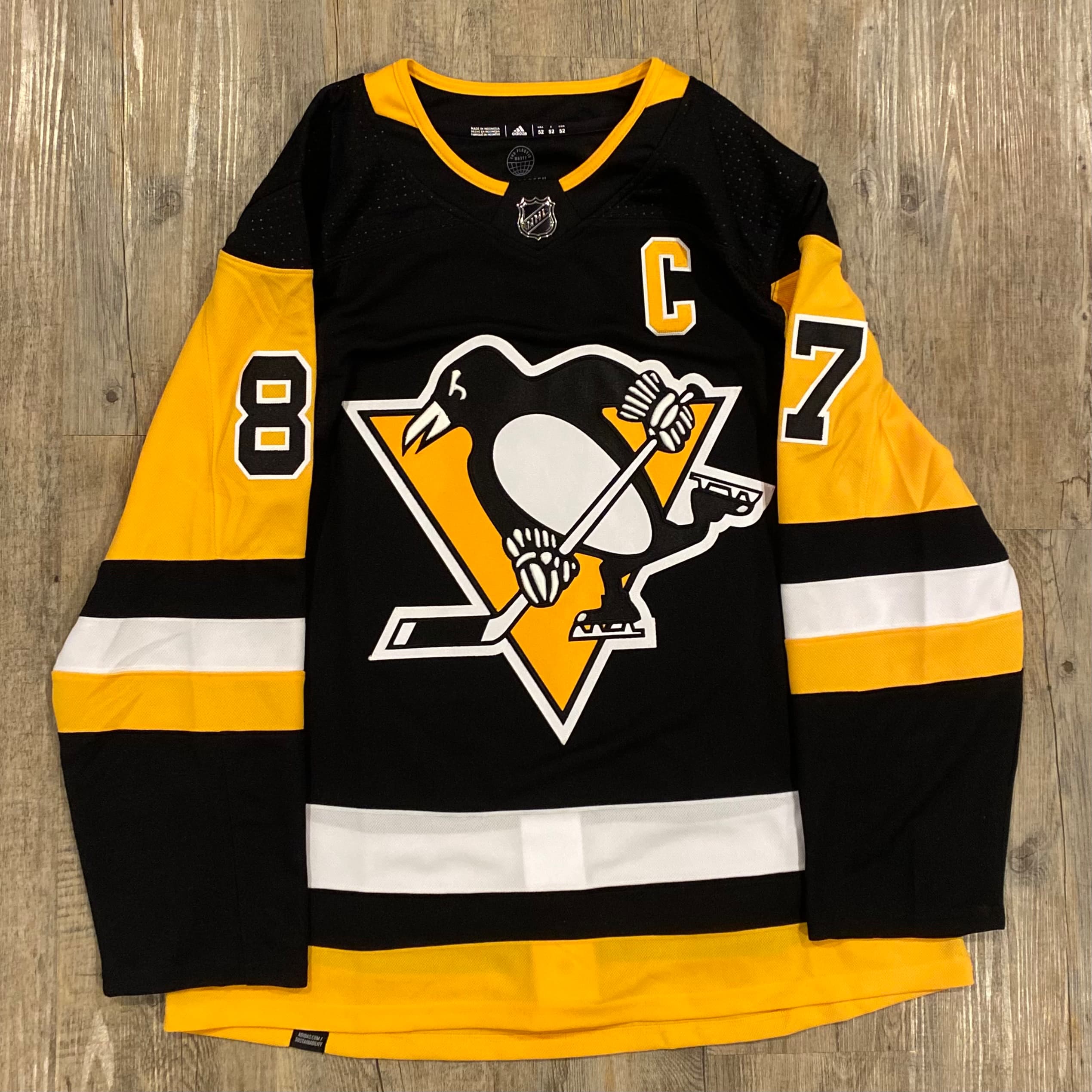 Sidney Crosby Penguins Adidas Home Jersey