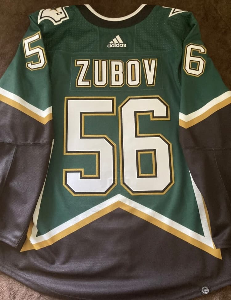 Adidas Dallas Stars ZUBOV Retirement Night Team Issued Jersey MiC Size 50 RARE